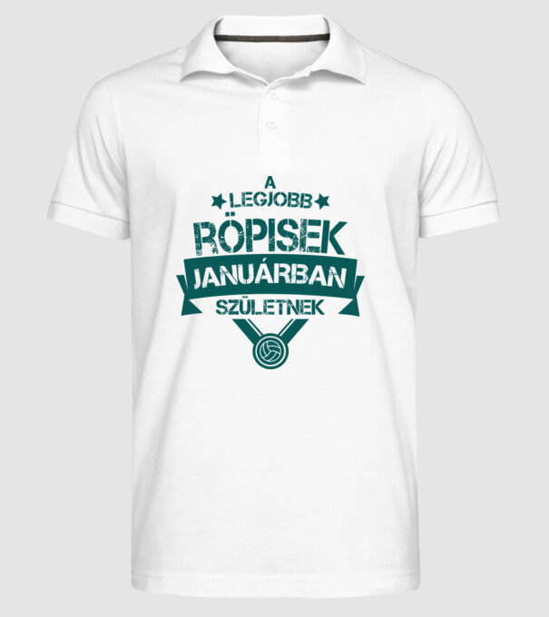  minta fehér pólón