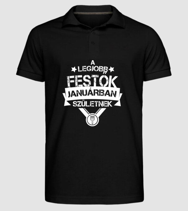  minta fekete pólón