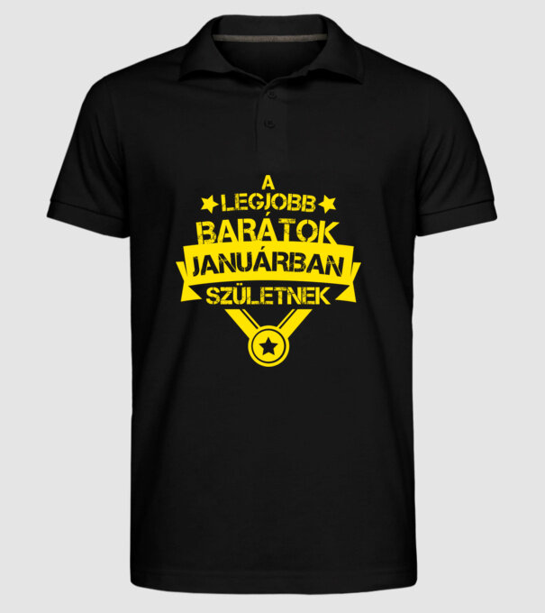  minta fekete pólón