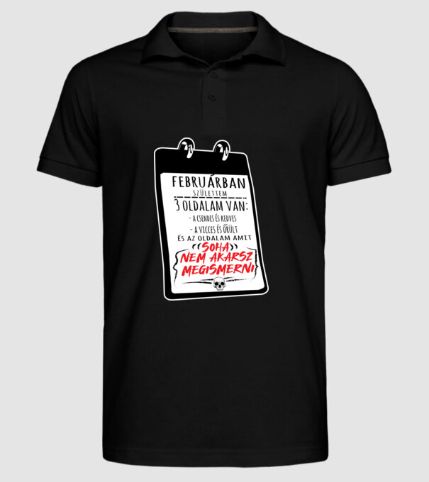  minta fekete pólón