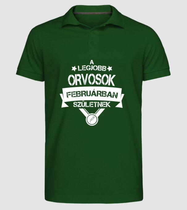  minta sötétzöld pólón