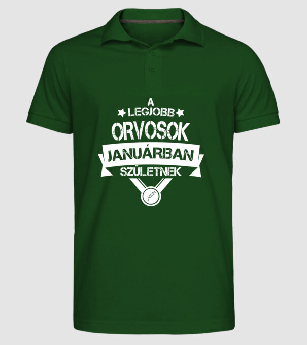  minta sötétzöld pólón