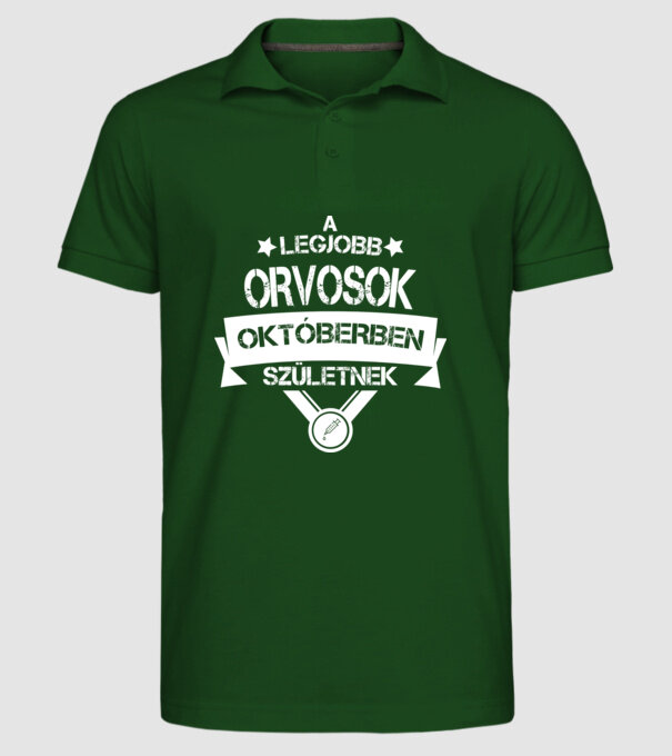  minta sötétzöld pólón