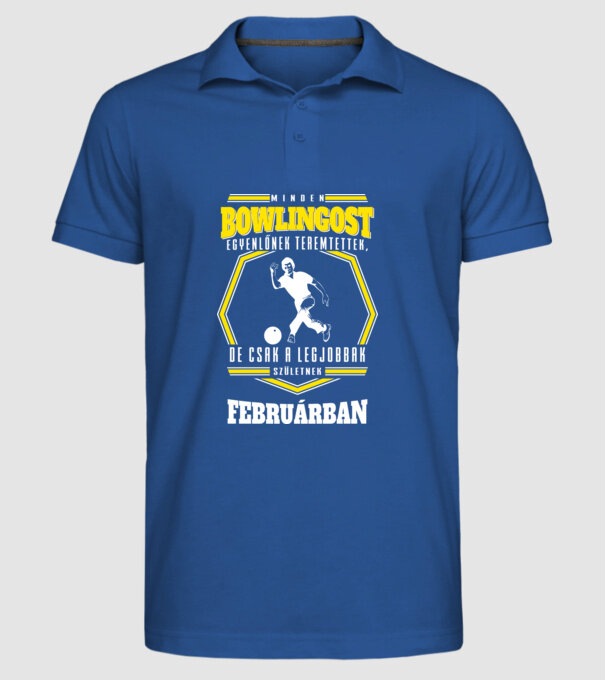  minta királykék pólón