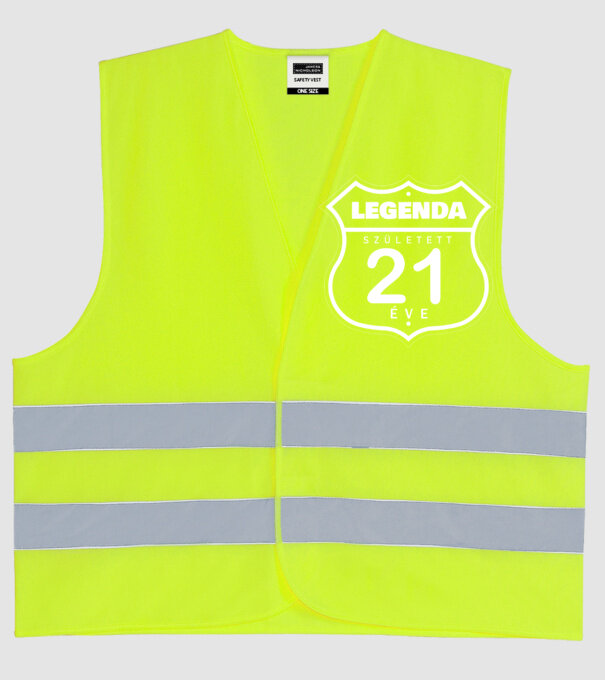  minta neonsárga pólón