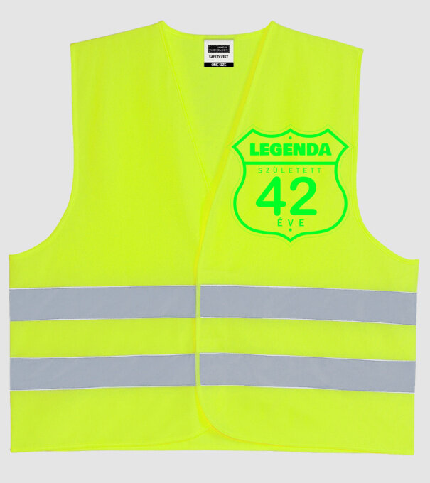  minta neonsárga pólón